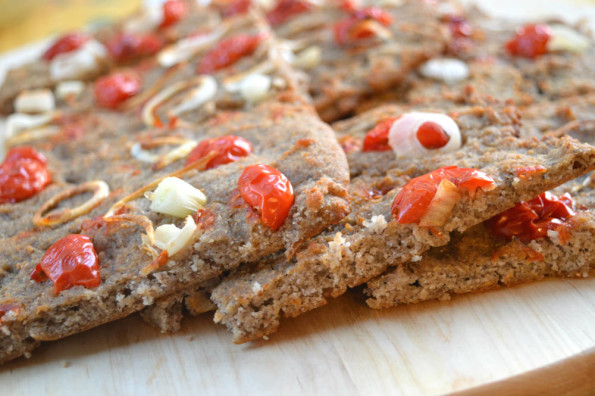 focaccia di grano saraceno e riso senza glutine