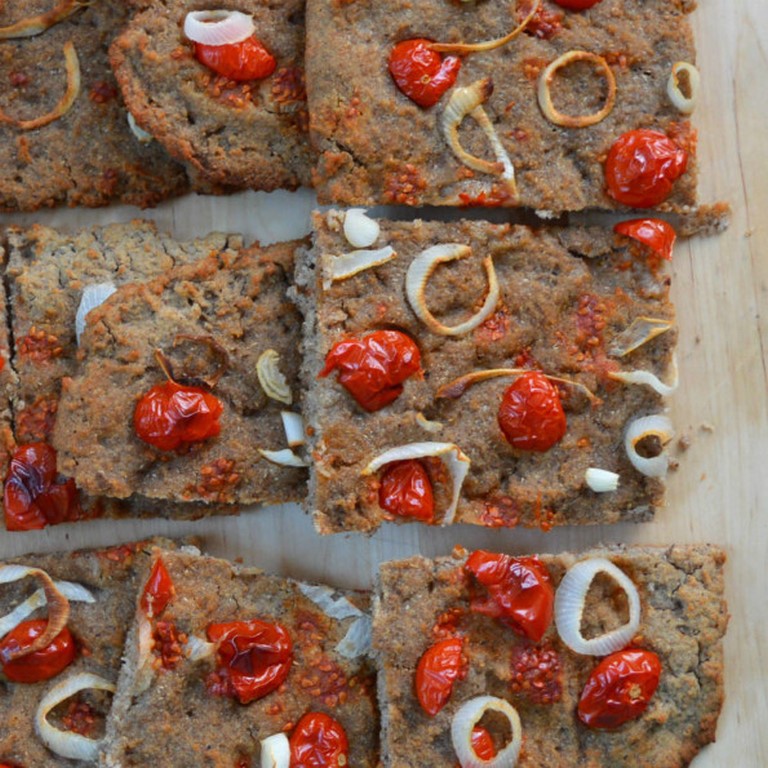 focaccia di grano saraceno e riso senza glutine