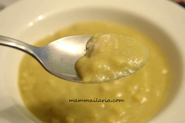 minestra vellutata di carciofi