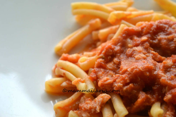pasta con il baccalà