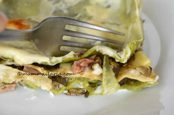 lasagna ricca ai carciofi