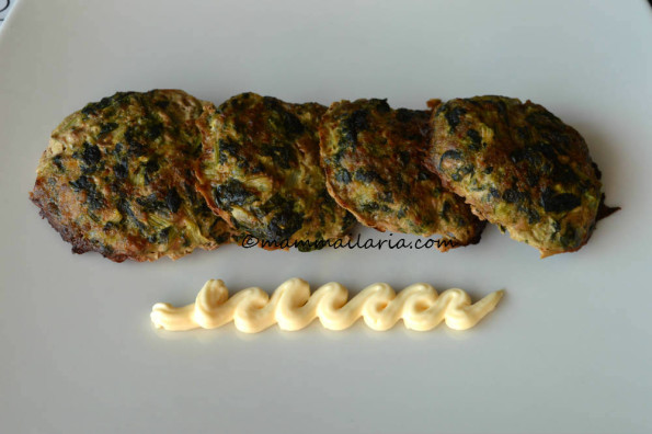 schiacciatine di carne e bietola