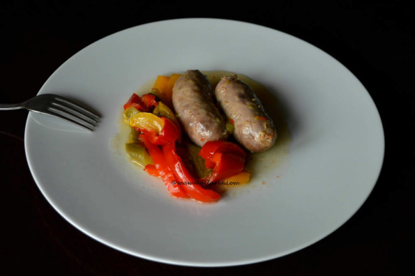 salsiccia con i peperoni