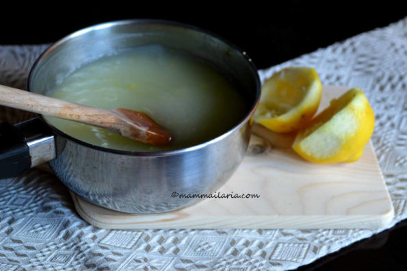 crema all'acqua al limone