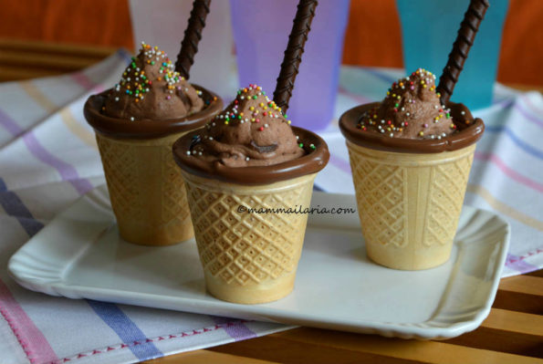 cialda golosa mascarpone, nutella e cioccolato