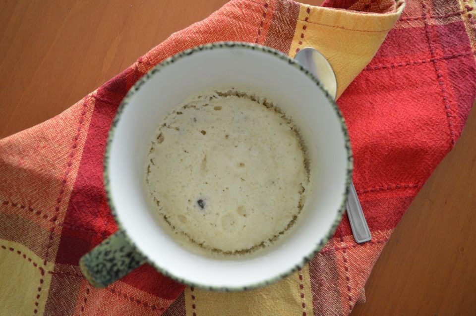 torta in tazza senza uova