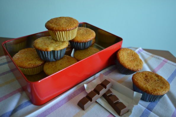 tortini con cuore al cioccolato