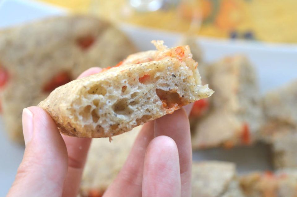 focaccia grano saraceno e semola