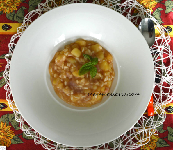 minestra di patate e guanciale