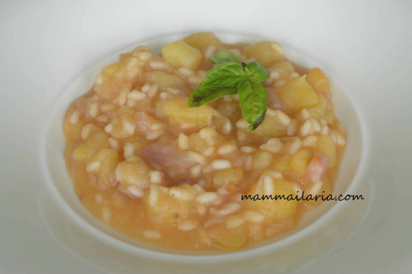 minestra di patate e guanciale
