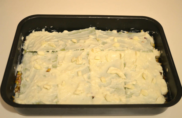 Lasagna con carciofi prosciutto e formaggio