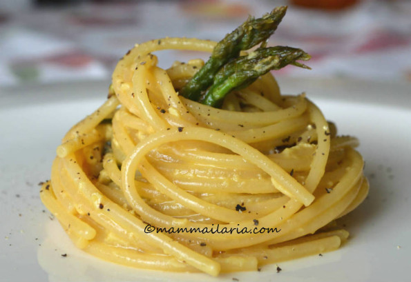 carbonara di asparagi