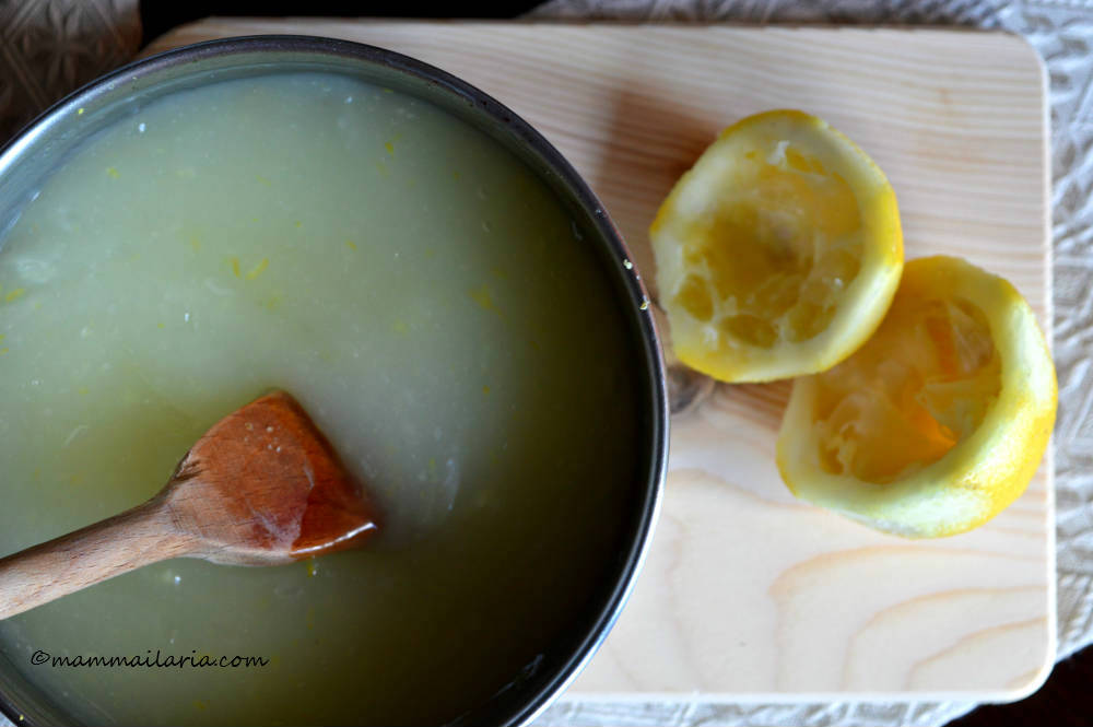 crema all'acqua al limone