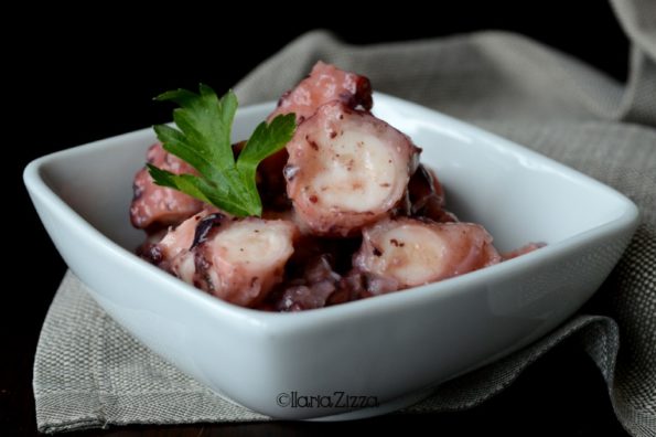 Insalata di polpo cotto a bassa temperatura