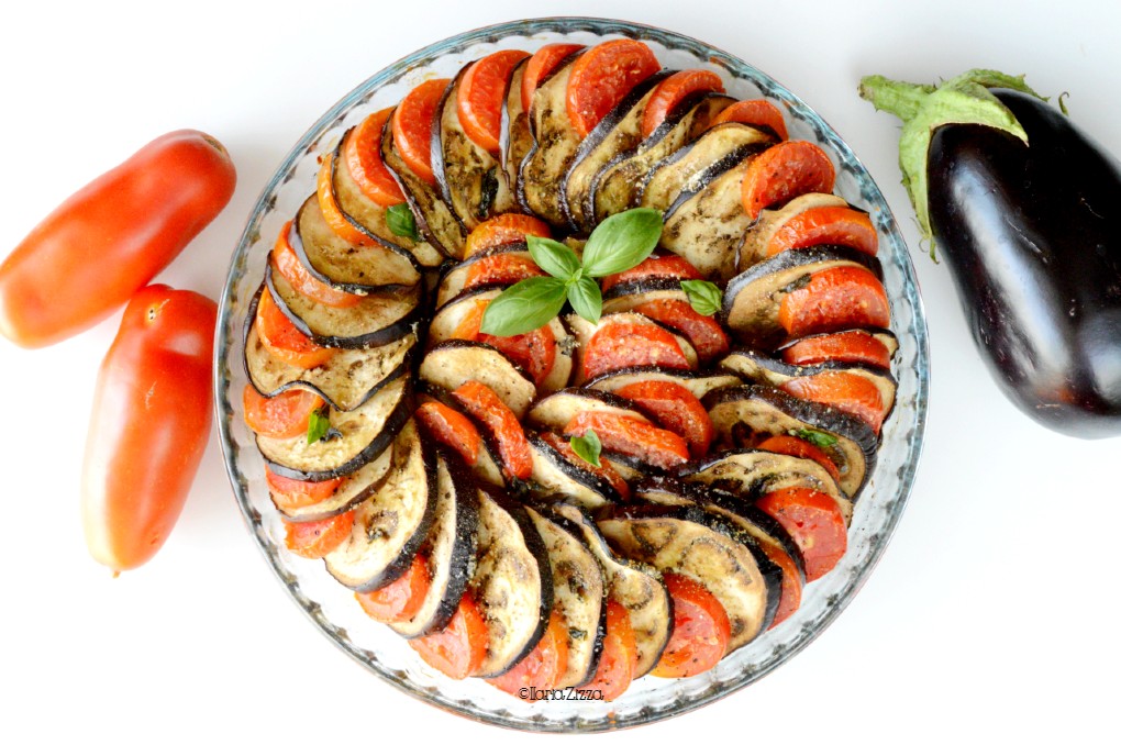 Melanzane al forno con pomodori Ilaria Zizza